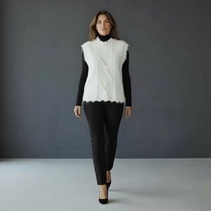 Oliver.o Anthropologie Sweater Soft Comfy Fuzzy BOHO M Fairycore cozy Mob Wife